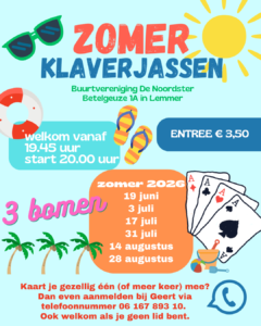 Zomerklaverjassen 2026 @ Buurthuis Sterrehuis